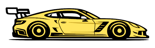 Yellow GT RC car
