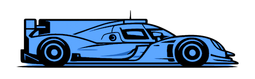 Blue prototype RC car